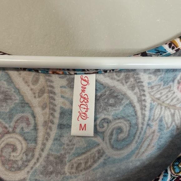 Women’s DouBCQ Paisley Print Dress, Size M - Picture 6 of 7